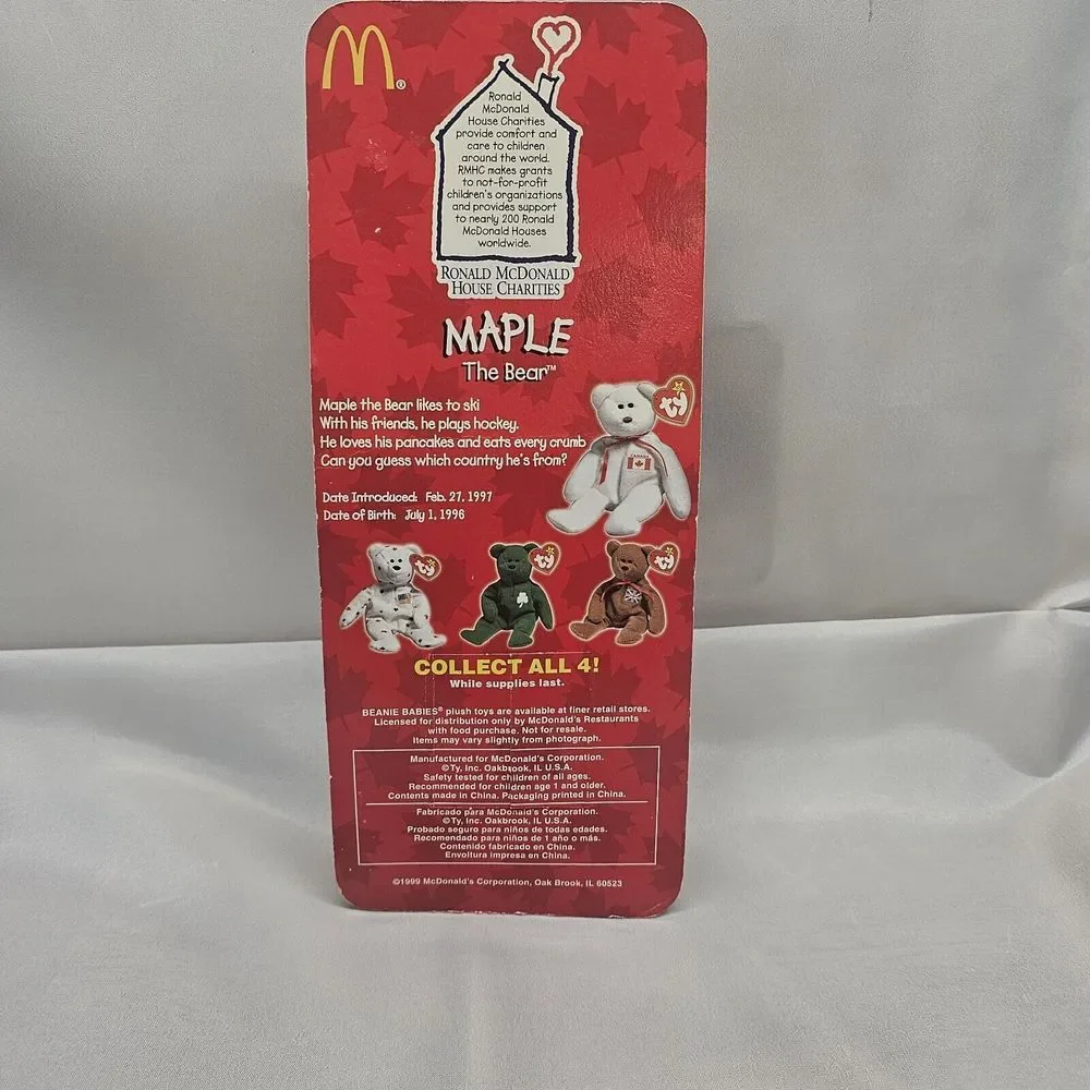 maple the bear‎ beanie baby 1999
